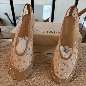 Tony Bianco Milo Beige Studded Flats